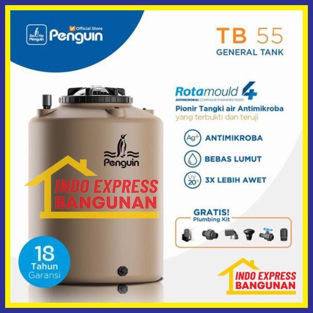 TANGKI/TOREN AIR PENGUIN TB 55 ANTI LUMUT GARANSI RESMI PENGUIN 18 THN