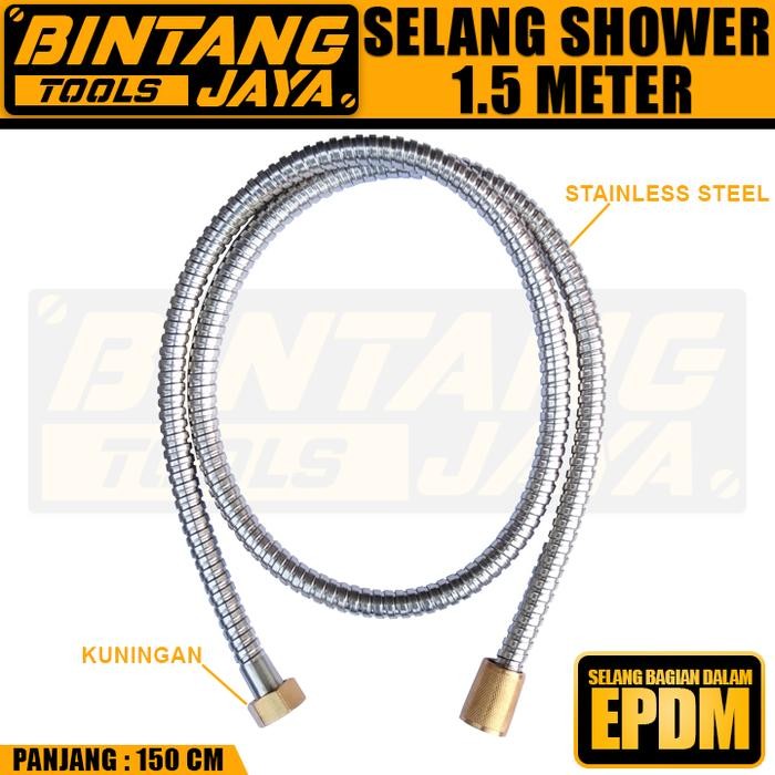 Selang Shower Mandi Fleksibel Tahan Panas StainlessSteel Flexible Hose