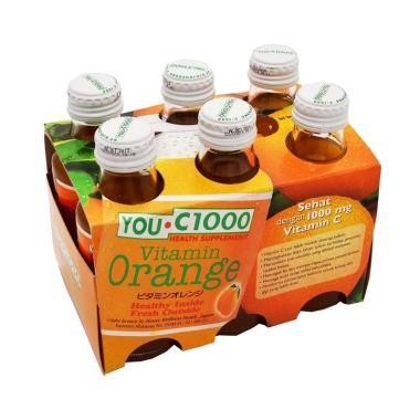 

Tjia Wu - Paket 6Pcs You C1000 Vitamin Orange - 140Ml (Botol Beling)