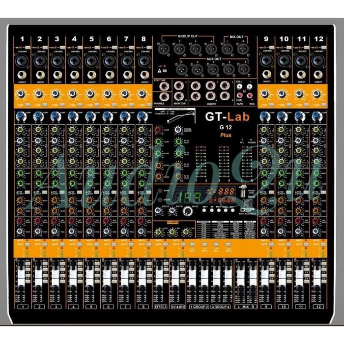 Ready JT Mixer Audio GT LAB G12/ GT LAB G 12 12Channel By RDW Original