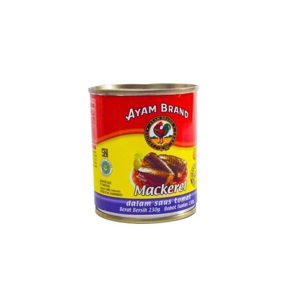

AYAM BRAND MACKEREL TOMAT 230 GR
