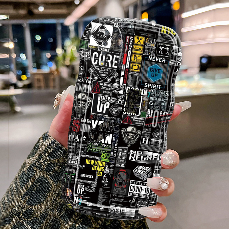 Casing Hp Untuk Samsung Galaxy A7 2018 Case Casing HP gelombang Kesing Silikon Softcase Kasing Pola 