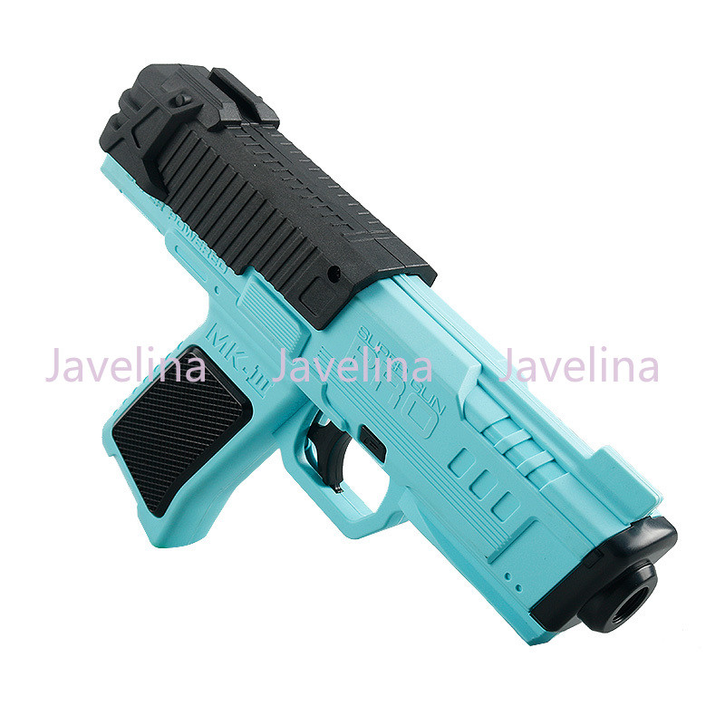 2024 New Mk3 manual soft elastic Toy gun, nylon metal blue bird soft egg Toy gun, can fire children'