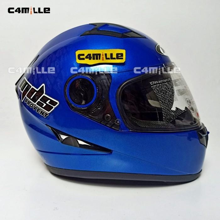 HELM MDS PROVENT SOLID CYAN BLUE DOUBLE VISOR FULL FACE