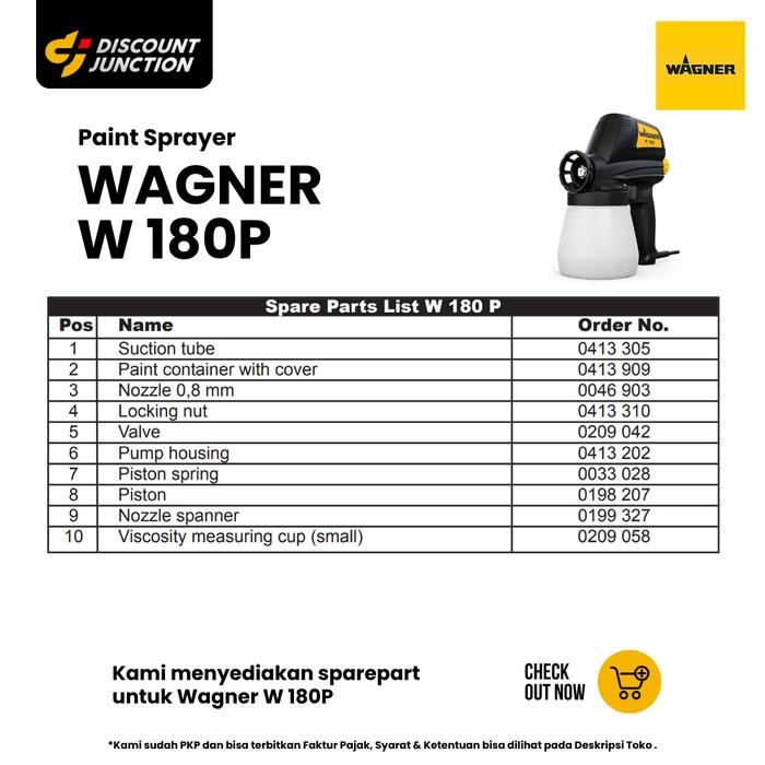 Spray Gun Nastar Chocolate Wagner W180P Germany New Ready