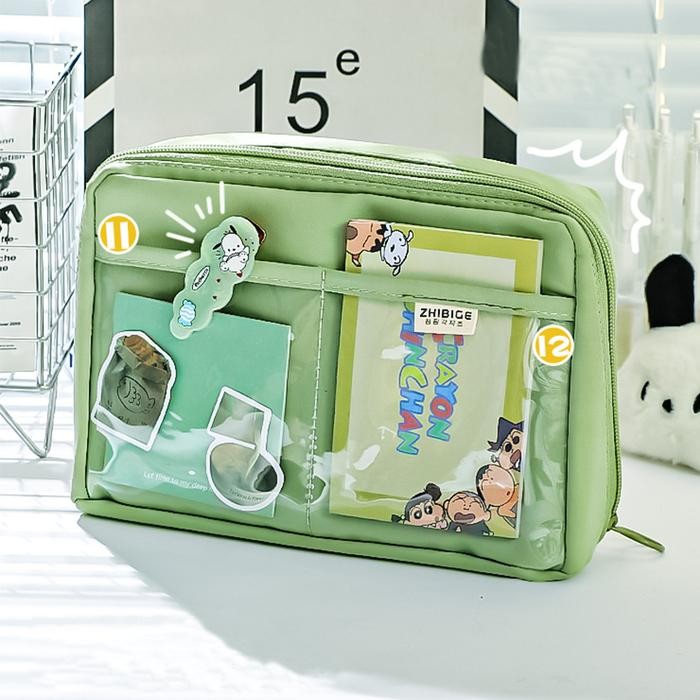 

TEMPAT PENSIL KOREA MULTI SEKAT UKURAN JUMBO