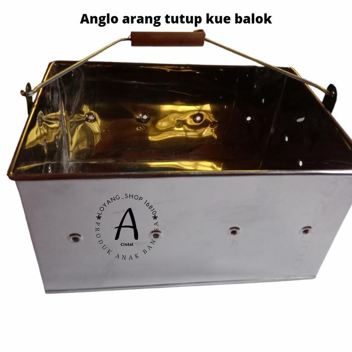 loyang tungku arang tutup kue balok