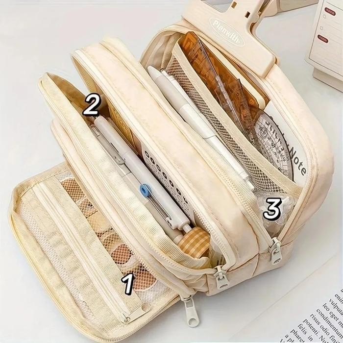 

TEMPAT PENSIL KOREA SEKAT MULTI LAYER PENCIL CASE COMPACT POUCH STATIONARY - ZHIBIGE - MG-1354 -