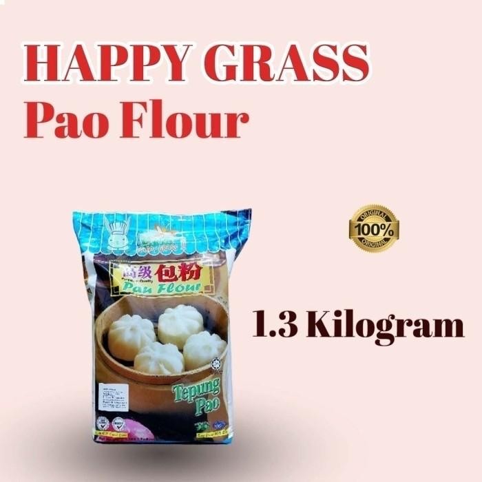 

SALE !!! HAPPY GRASS PAO FLOUR 1,3KG (TEPUNG BAKPAU) READYY