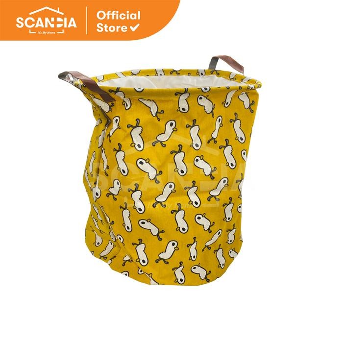SCANDIA Keranjang Pakaian Lunka Laundry Bag Bird Yellow