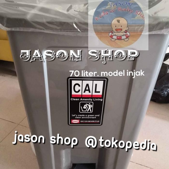 Tempat sampah besar Shinpo 70 liter (model injak)/Tempat sampah Shinpo