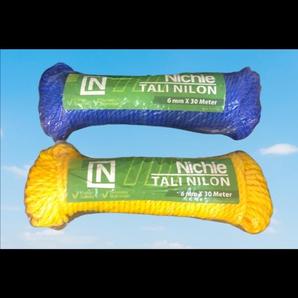 PREMIUM Tali Tambang Nilon 6 mm x 30 meter NICHIE Serbaguna