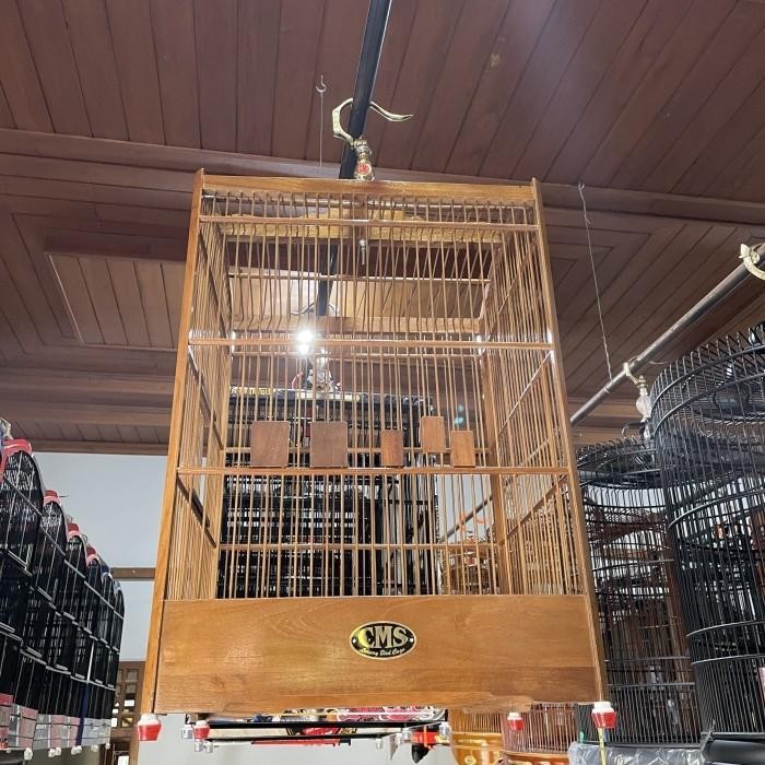 Sangkar Kandang Burung Kotak No 1 & 2 CMS Jati Original Asli