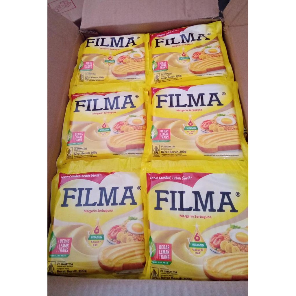 

Mentega Filma Saset 200gr isi 60 pcs per dus