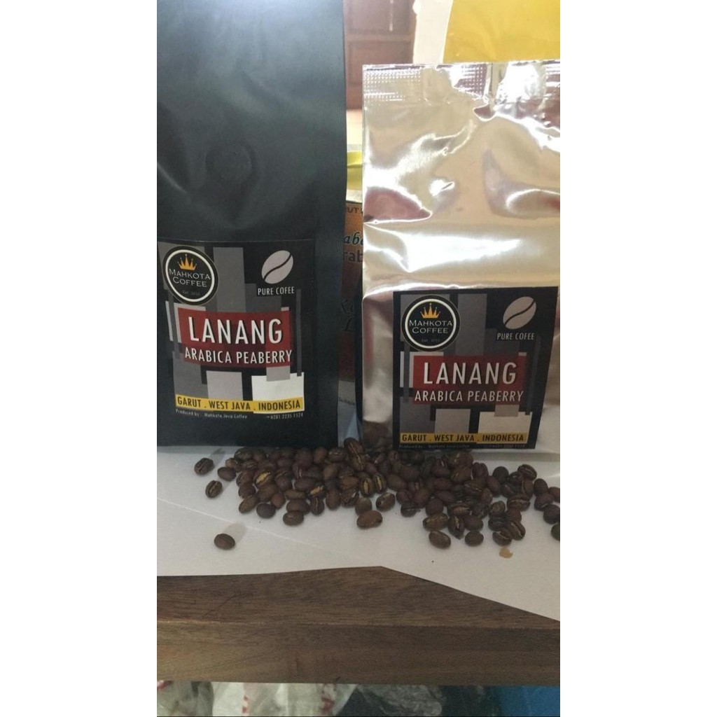 

Kopi Bubuk Lanang Pea Berry Garut Asli Mahkota Java Coffee 500 Gram SP