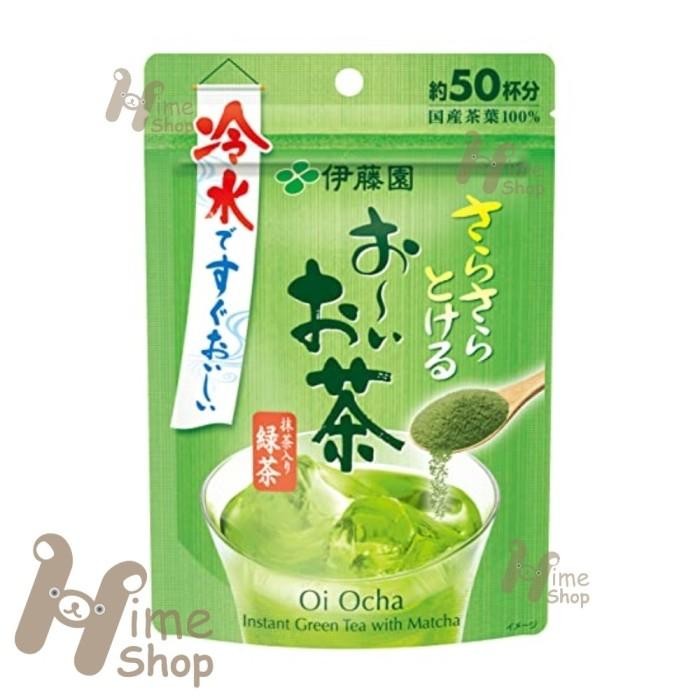 

ITOEN Oi Ocha Instant Green Tea Powder Hot And Cold 50 cups 40g Bubuk