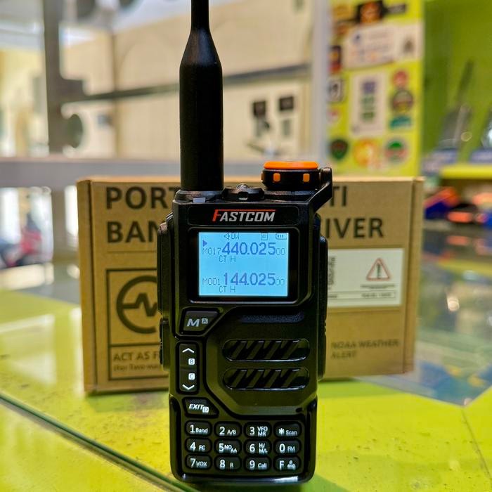 FASTCOM HT FASTCOM UV-K5 ANTENA WALKIE TALKIE ORIGINAL DENGAN BATERAI LITHIUM & CHARGER DESKTOP