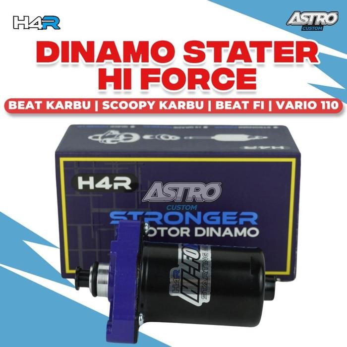 DINAMO STATER H4 BEAT FI SCOOPY FI VARIO CW TECHNO 110 KARBU HI-FORCE STRONGER DYNAMO MOTOR BORE UP