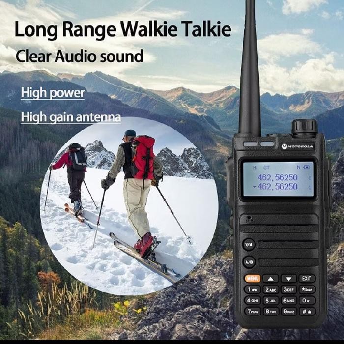 HT MOTOROLA X9 WALKIE TALKIE JARAK JAUH 10KM UHF/VHF KEKUATAN TINGGI 1