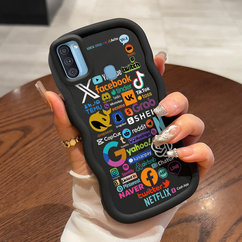 Casing Untuk Samsung A11 M11 Case Casing HP Kesing unik Softcase pelindung silikon lembut baru Label