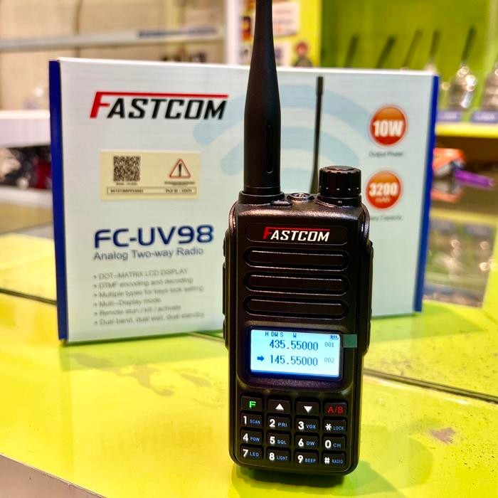 HT FAST COM FC-UV98 DUALBAND 10 WATT MURAH