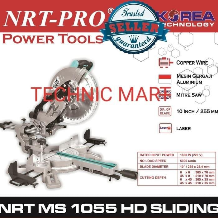Sale Ms1055Hd Miter Saw Sliding Gergaji Compound Kayu 10" Nrt Pro (Makita)