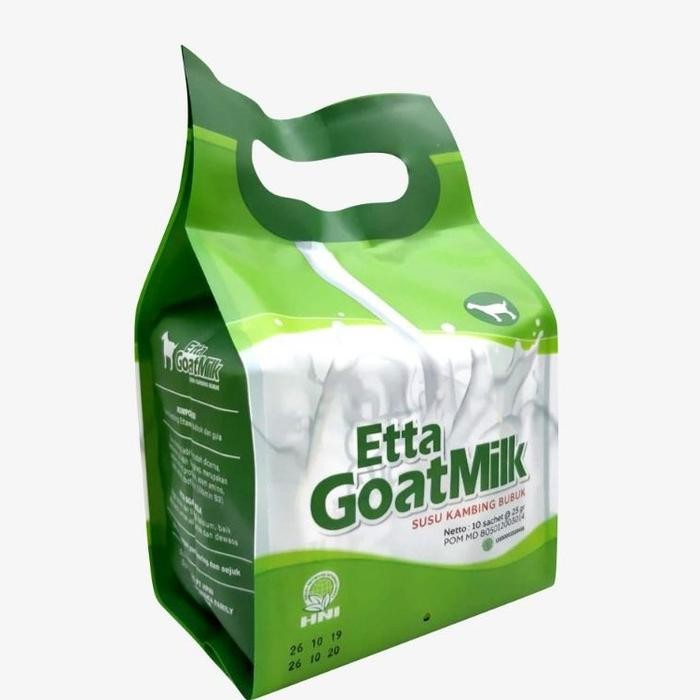 

BARANG TERLARIS Etta GoatMilk HNI HPAI 200gr Susu Kambing Etawa Bubuk EGM Isi 10 Sachet ORIGINAL