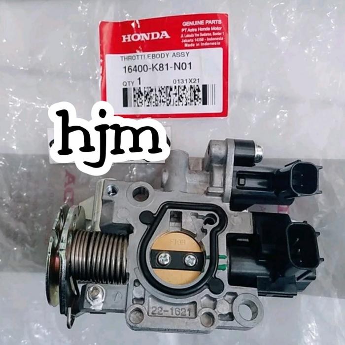 Throttle Body Assy Set Komplit Sensor Tps Scoopy Fi Esp Beat Esp Ori