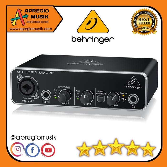 Soundcard Behringer Umc22 Umc 22