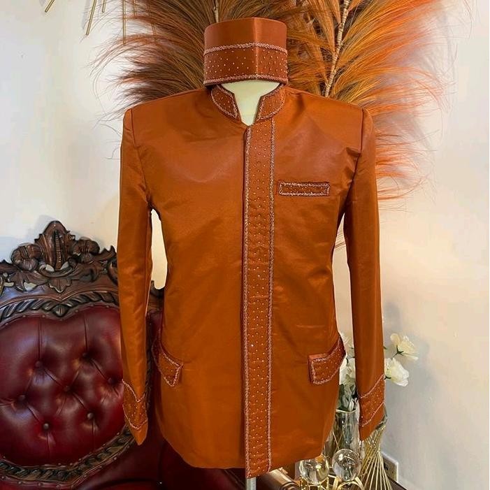 Promo Beskap Besan Setelan Celana Beskap Orang Tua Pengantin Pria Ready