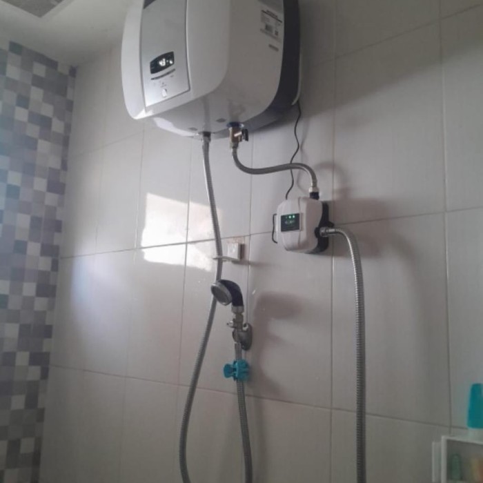 HGE24 POMPA 120WATT DC BOOSTER PUMP SILENT OTOMATIS PENDORONG WATER HEATER KRAN MESIN CUCI