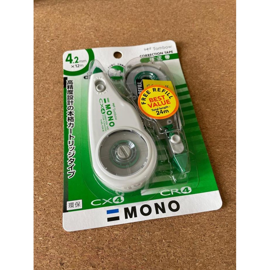 

tombow mono cx4cr4 tipex correction tape tip-ex 4.2mm x 12m kode 929