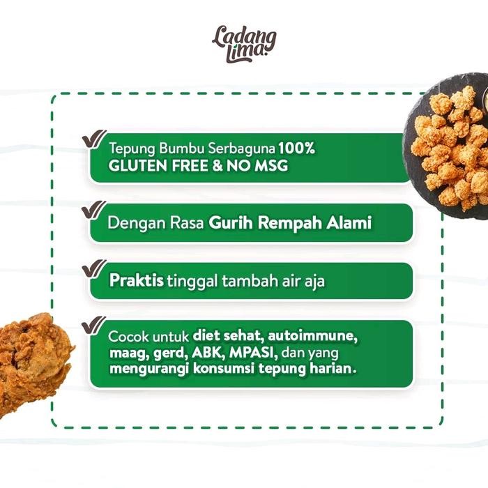 

SALE !!! TEPUNG BUMBU SERBAGUNA LADANG LIMA 500 GR READYY