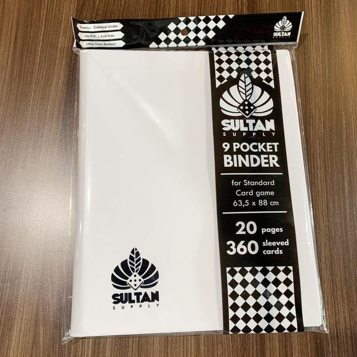 

SULTAN BINDER 9P (9 POCKET, 20 PAGES, 360 SLEEVED CARDS) KODE 620