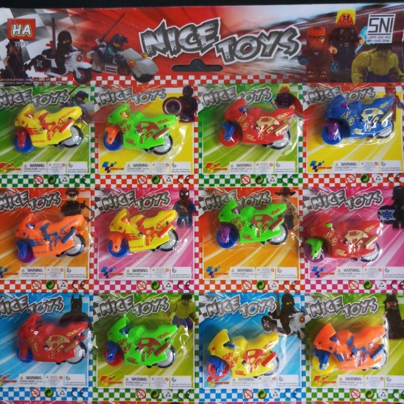 motor spin go kecil HA satuan / miniatur motor gp / mainan motor motoran anak