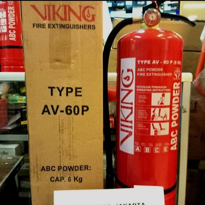 Apar Viking 6 Kg Abc Powder Av-60P Pemadam Api Fire Extinguisher Terlaris