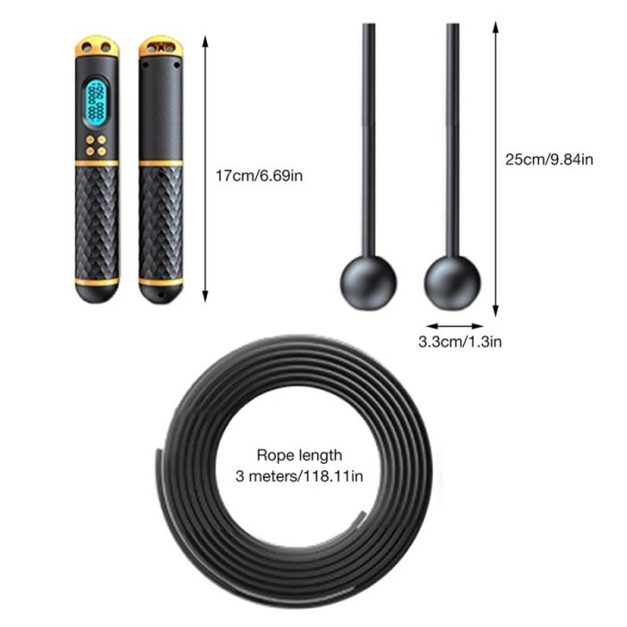 TALI SKIPPING PREMIUM DENGAN LED SKIPPING ROPE WITH LED ORIGINAL TF