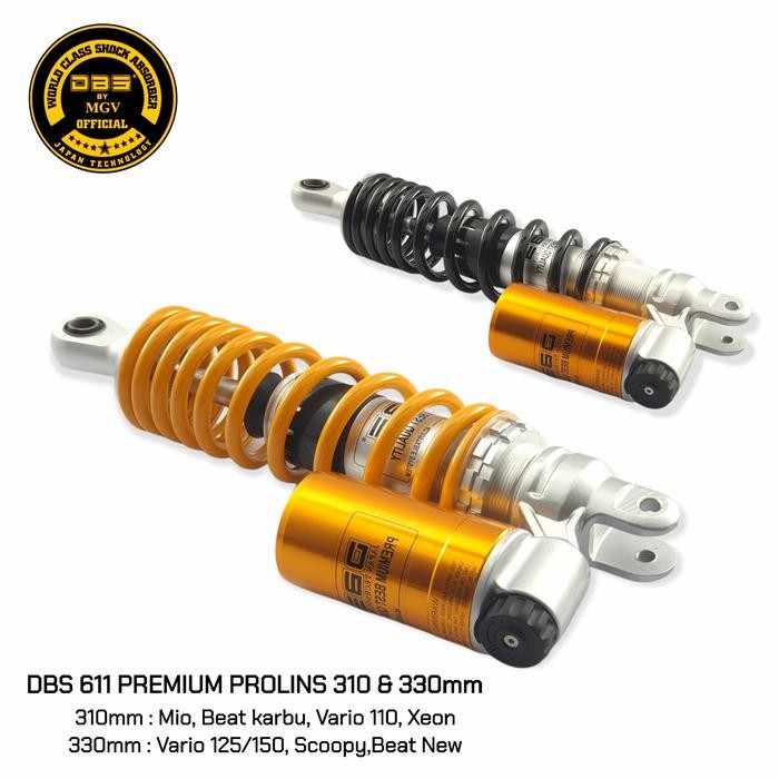 Shock Dbs 611 Premium Prolins Tabung Bawah Single Shock Size 310 & 330