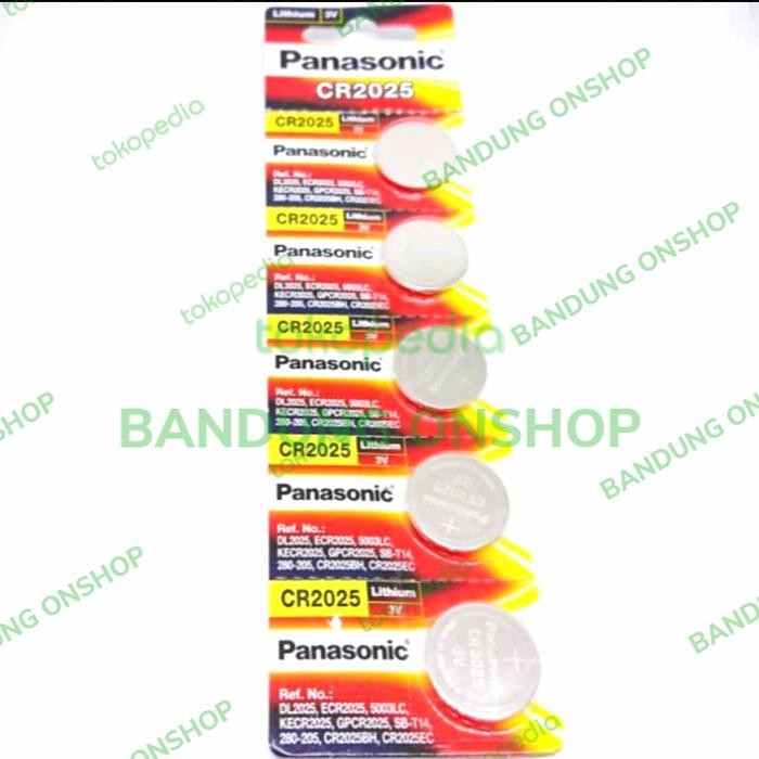 PANASONIC CR2025 CR 2025 3V 3 V BATERAI BATRE CR2025 3V PANASONIC 5PCS