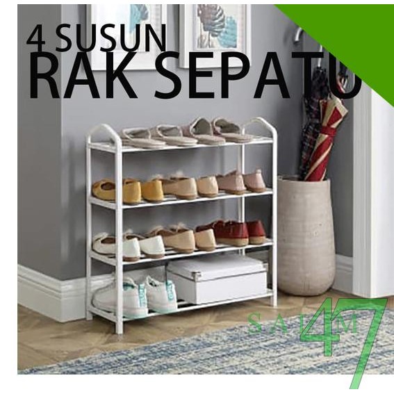 RAK SEPATU 4 TINGKAT tempat sepatu 4 susun ACE HARDWARE tempat sandal