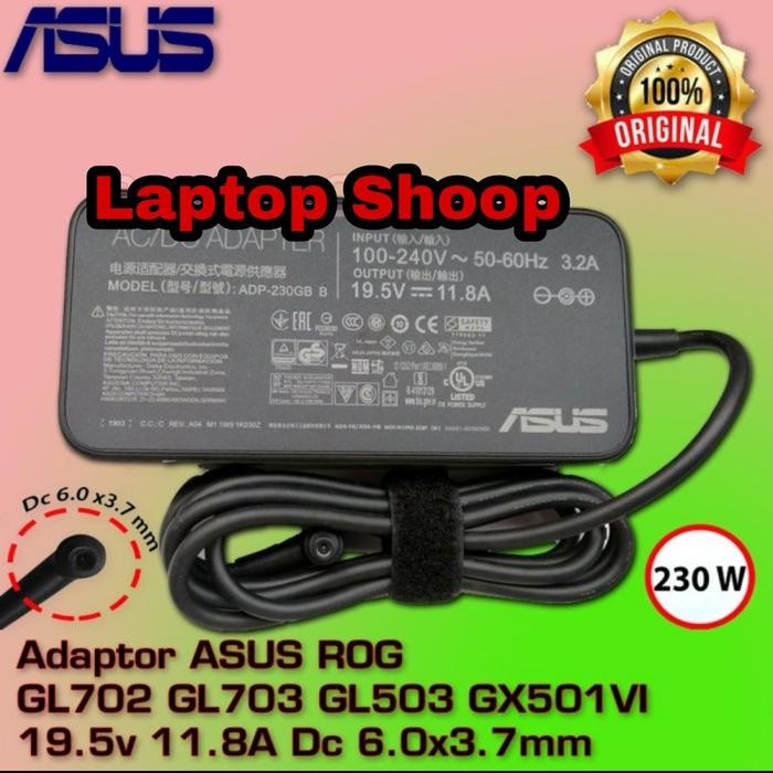 ADAPTOR CHARGER LAPTOP ASUS ROG STRIX HERO 19.5V 11.8A 230W ORIGINAL
