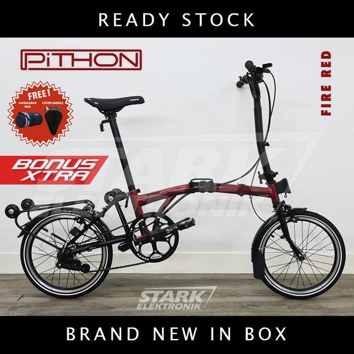 Pacific PITHON Trifold 16inch Sepeda Lipat Folding Bike