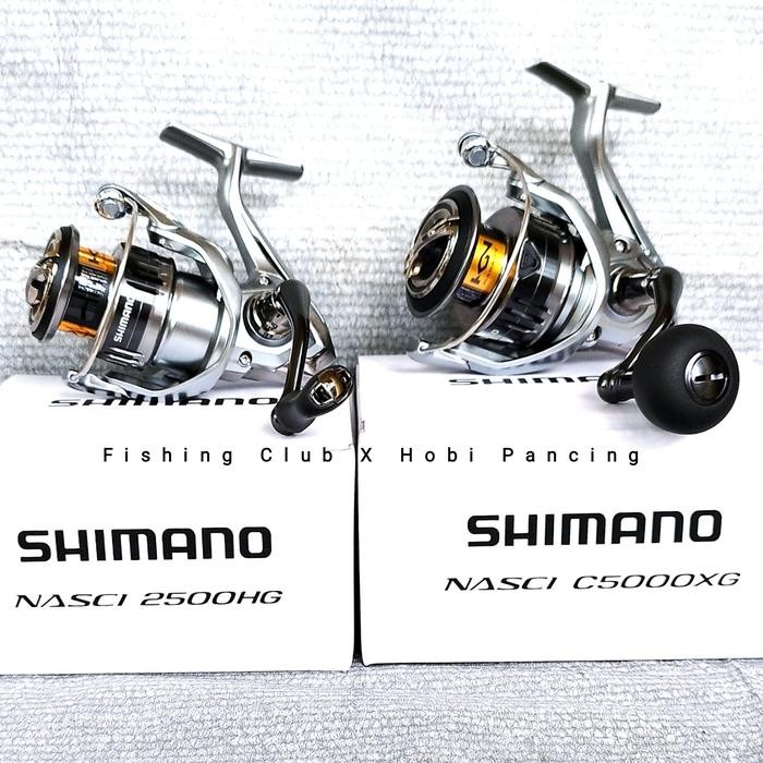 Reel Shimano Nasci 2021 500 1000 2500 C3000 4000 XG C5000 Power Handle