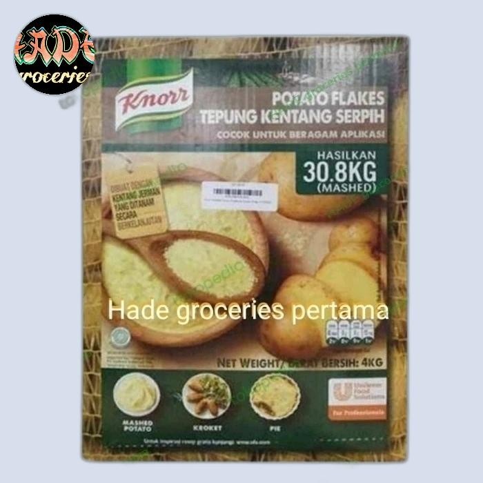

POTATO FLAKES 1KG TEPUNG KENTANG SERPIH MASHED POTATOES CHAT U/BOX 4KG