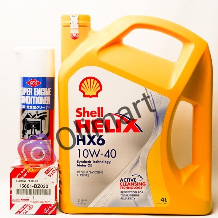 Oli Shell Helix Hx6/Oli Filter Agya/Dcs Super Engine Conditioner