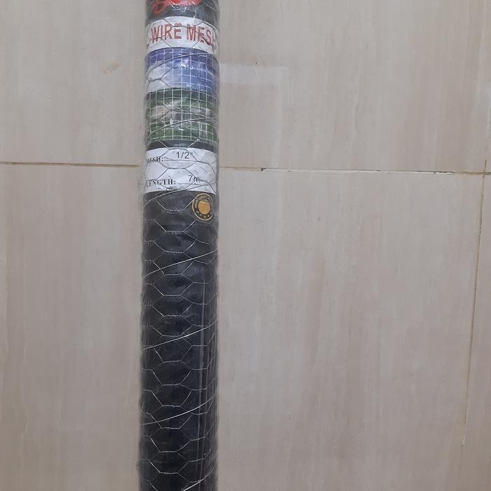 PREMIUM Kawat ayam 1/2" 1 roll panjang 7 meter kawat hexagonal galvanis loket