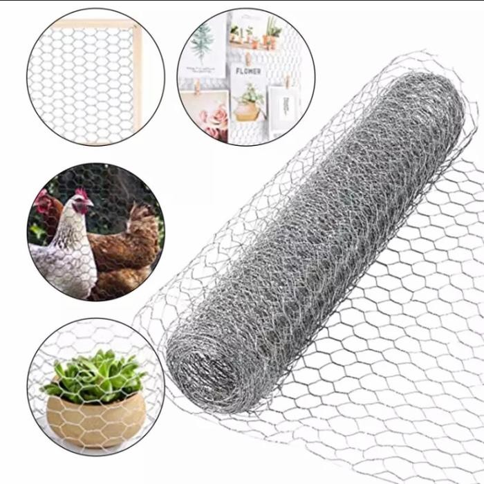 PREMIUM KAWAT AYAM 1 ROLL LOKET MESH 7,5 METER GALVANIS