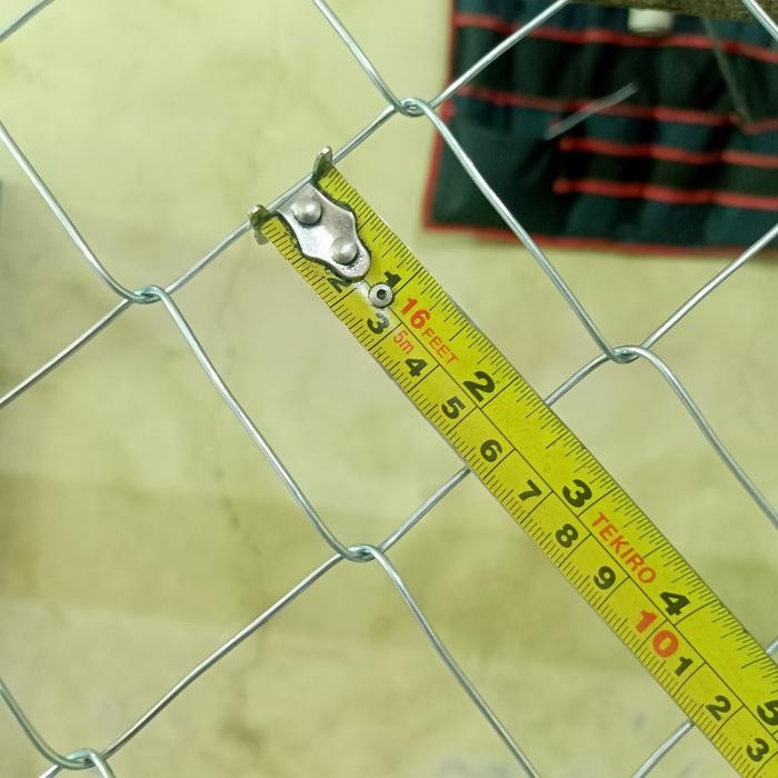 PREMIUM kawat galvanis 2.1mm 1.5x10m lubang 5.5cm