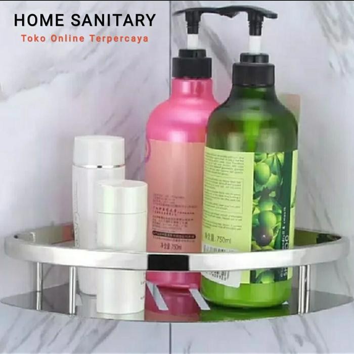PREMIUM Rak Sabun Sudut Stainless Tempat Sabun Sudut Rak Siku Kamar Mandi