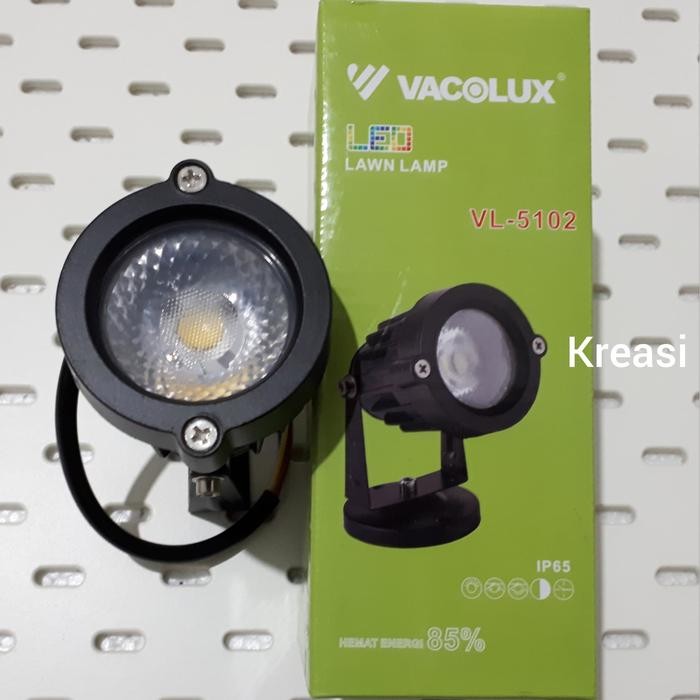 PREMIUM LAMPU LED TAMAN VACOLUX VL-5102 7W / 7 Watt - PUTIH